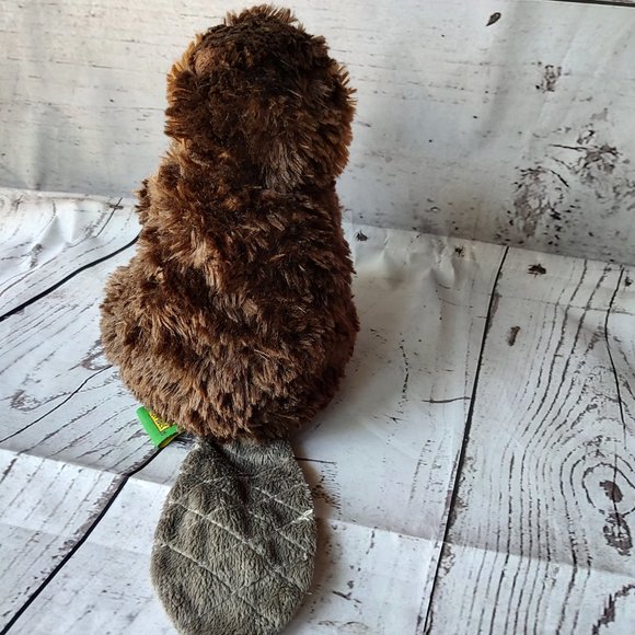 Wild Republic Plush Beaver 8" Plush Brown Stuffed Water Mammal Animal Toy - Picture 4 of 7